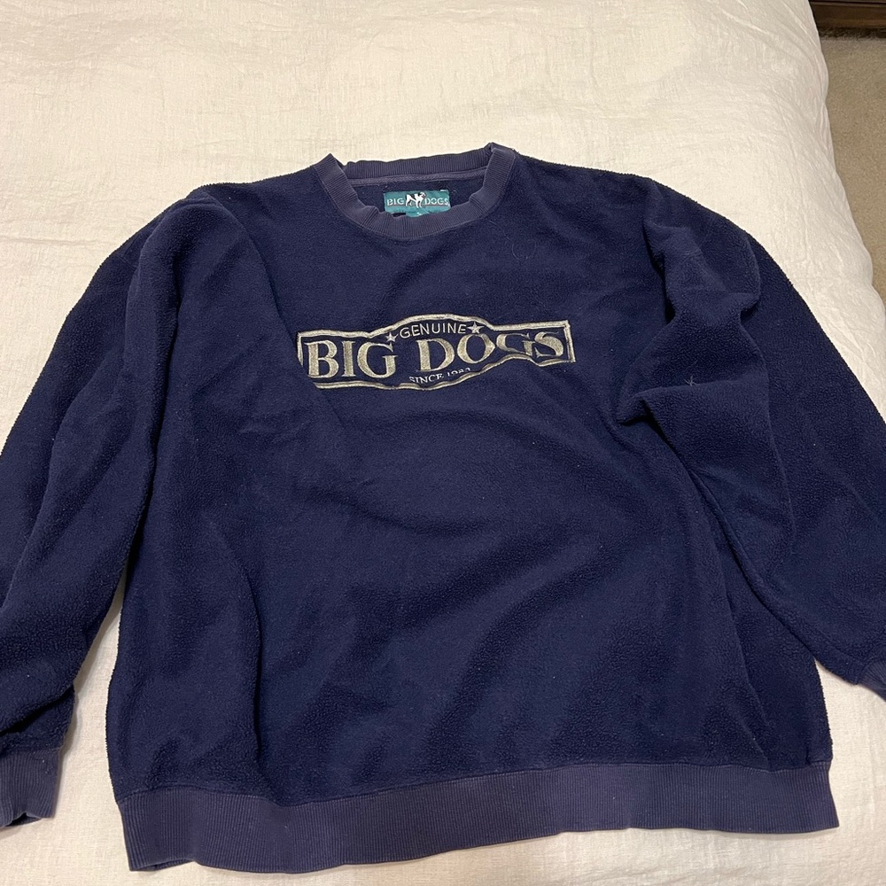 Big dogs vintage sweatshirt crewneck XL blue